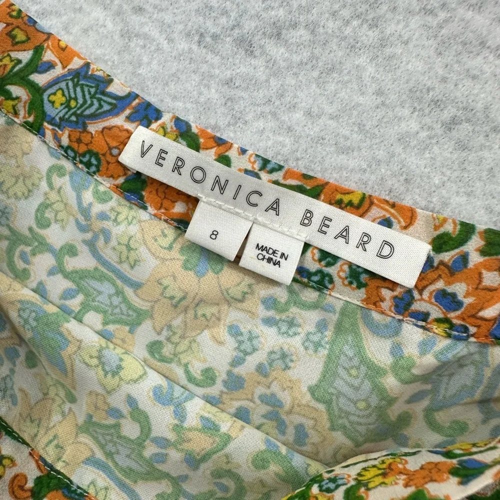 VERONICA BEARD Eleonora Floral-Print 100% Skirt Size 8